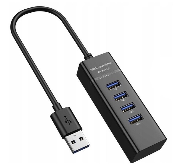 Hub cu 4 Porturi USB 3.0 de 5 Gbps LED Indicator Compact Q 303